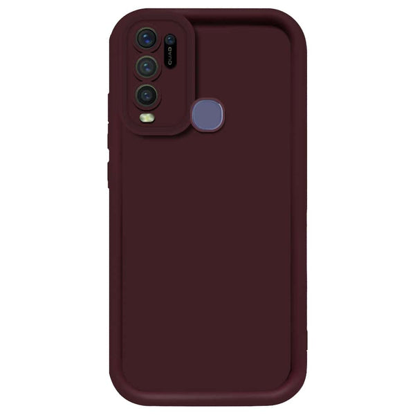 Skinlee Step Up Series - Soft Silicone Case - Mehroon - Vivo Y50