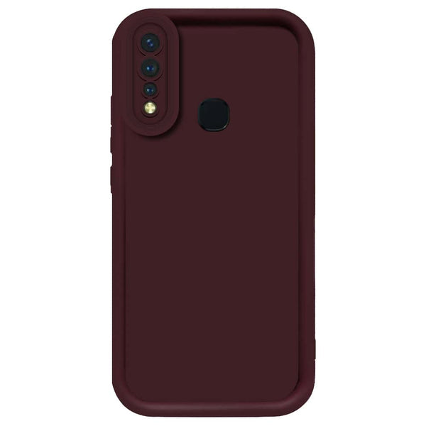 Skinlee Step Up Series - Soft Silicone Case - Mehroon - Vivo Y19