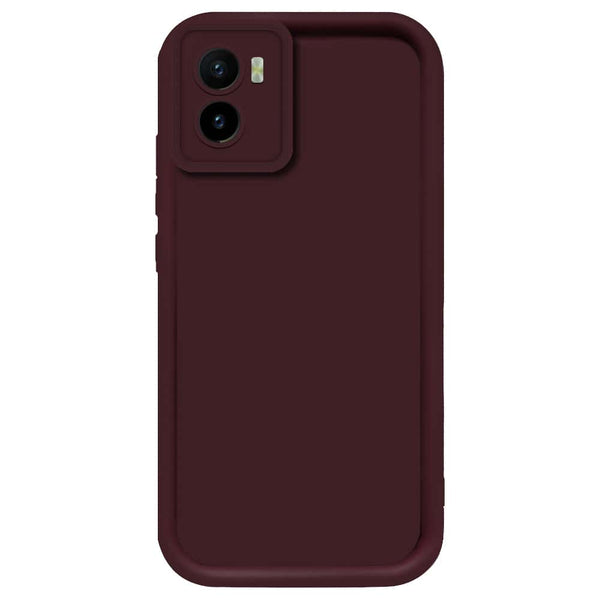Skinlee Step Up Series - Soft Silicone Case - Mehroon - Vivo Y01