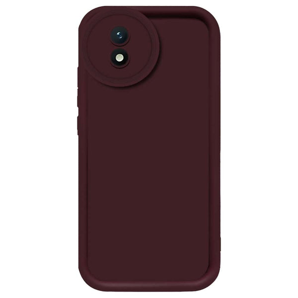 Skinlee Step Up Series - Soft Silicone Case - Mehroon - Vivo Y02