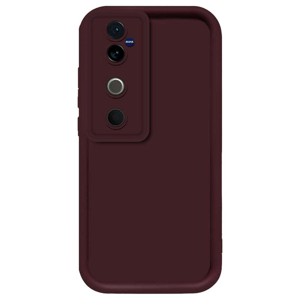 Skinlee Step Up Series - Soft Silicone Case - Mehroon - Vivo S19 Pro