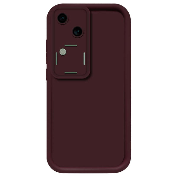 Skinlee Step Up Series - Soft Silicone Case - Mehroon - Vivo V30
