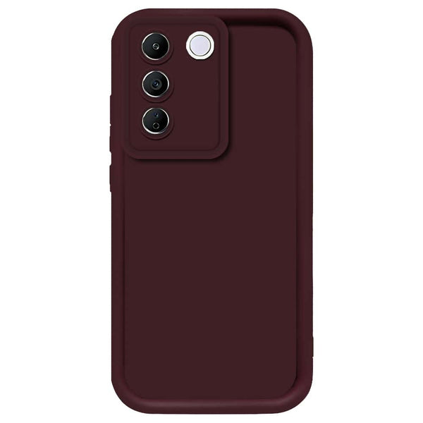 Skinlee Step Up Series - Soft Silicone Case - Mehroon - Vivo S16e