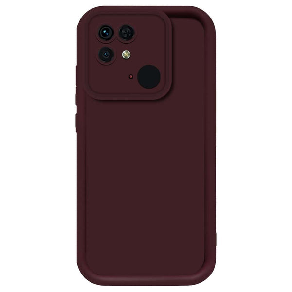 Skinlee Step Up Series - Soft Silicone Case - Mehroon - Xiaomi Redmi 10C