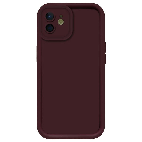 Skinlee Step Up Series - Soft Silicone Case - Mehroon - iPhone 12