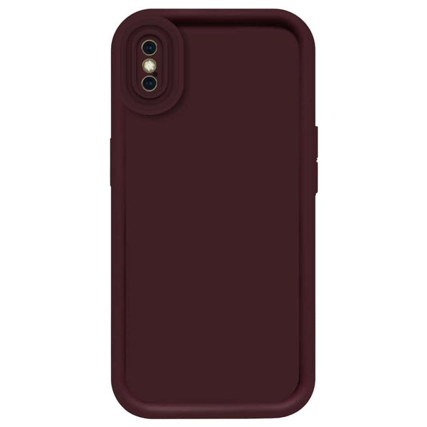 Skinlee Step Up Series - Soft Silicone Case - Mehroon - iPhone XS Max