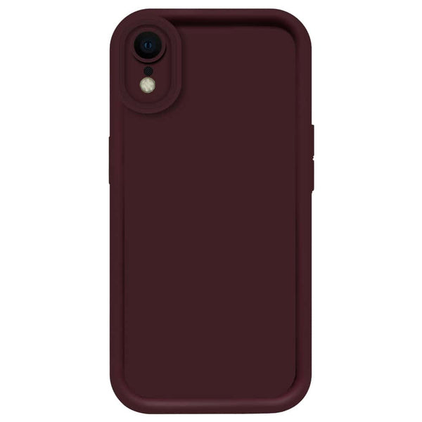 Skinlee Step Up Series - Soft Silicone Case - Mehroon - iPhone XR