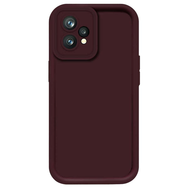 Skinlee Step Up Series - Soft Silicone Case - Mehroon - Realme 9 Pro Plus