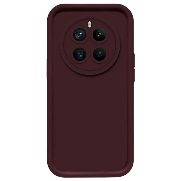 Skinlee Step Up Series - Soft Silicone Case - Mehroon - Realme 12 Plus