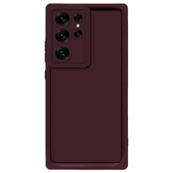 Skinlee Step Up Series - Soft Silicone Case - Mehroon - Samsung Galaxy S24 Ultra
