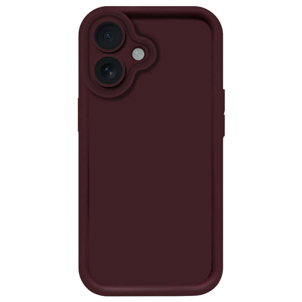 Skinlee Step Up Series - Soft Silicone Case - Mehroon - iPhone 16 Plus