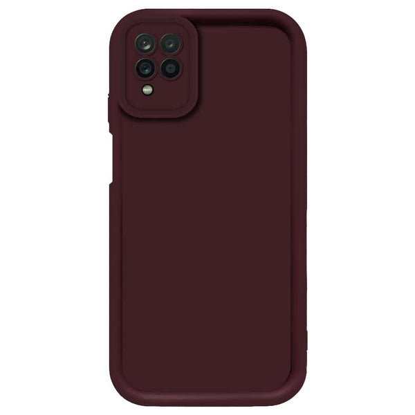Skinlee Step Up Series - Soft Silicone Case - Mehroon - Samsung Galaxy A12 Nacho
