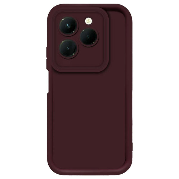 Skinlee Step Up Series - Soft Silicone Case - Mehroon - Infinix Hot 40 Pro