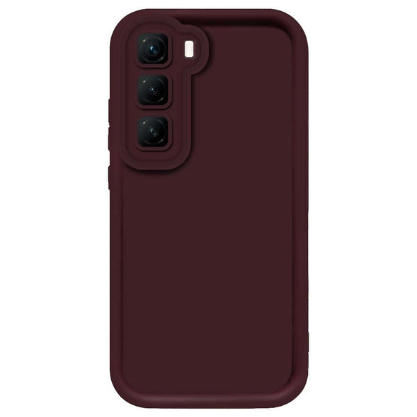 Skinlee Step Up Series - Soft Silicone Case - Mehroon - Infinix Hot 50 Pro