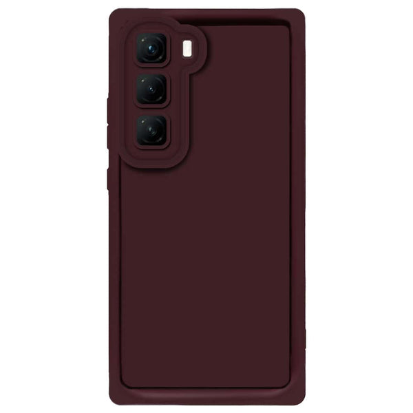Skinlee Step Up Series - Soft Silicone Case - Mehroon - Infinix Hot 50 Pro Plus