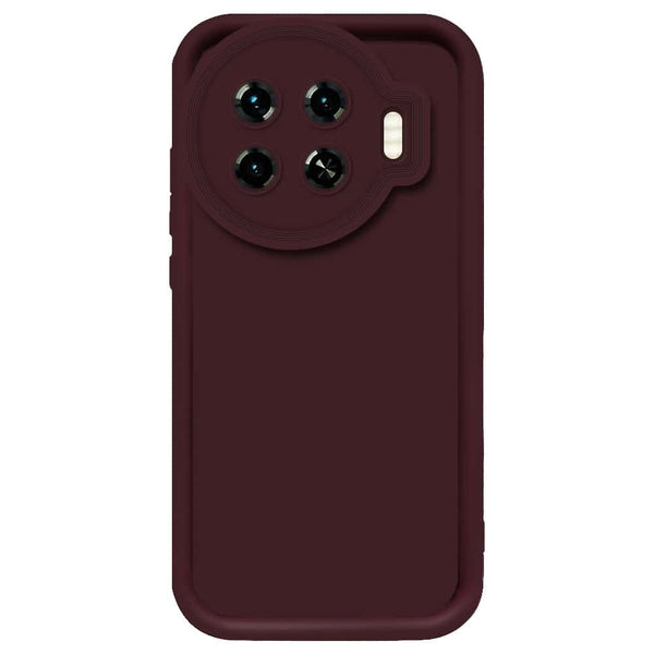 Skinlee Step Up Series - Soft Silicone Case - Mehroon - Tecno Spark 20 Pro Plus