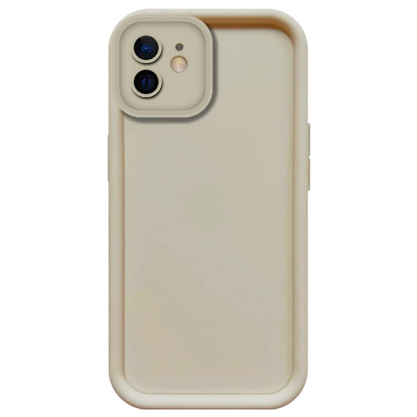 Skinlee Step Up Series - Soft Silicone Case - Offwhite - iPhone 12