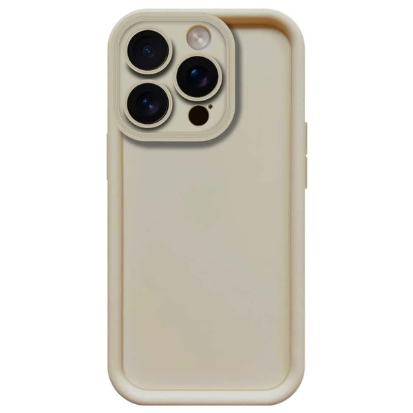 Skinlee Step Up Series - Soft Silicone Case - Offwhite - iPhone 16 Pro