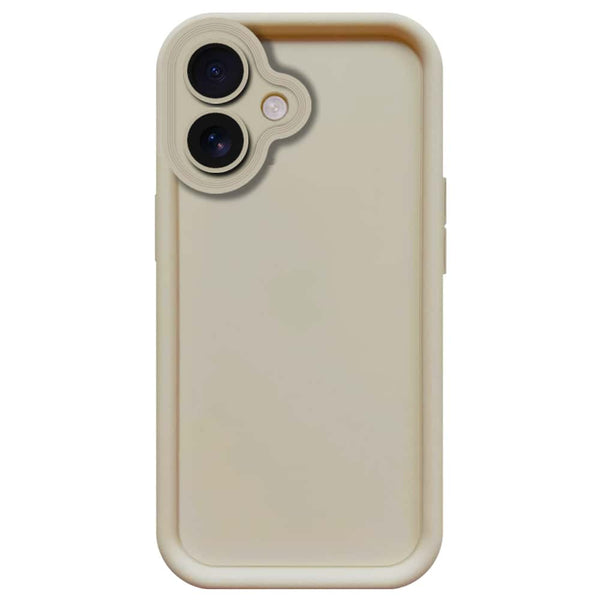 Skinlee Step Up Series - Soft Silicone Case - Offwhite - iPhone 16