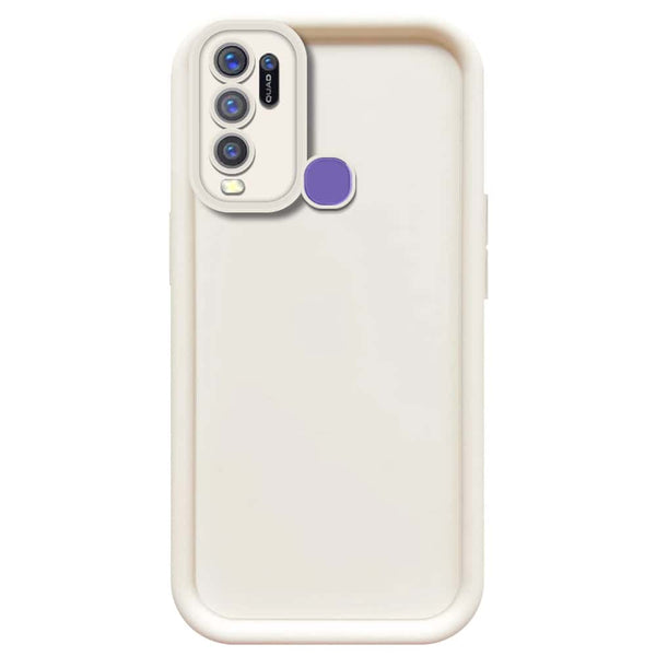 Skinlee Step Up Series - Soft Silicone Case - Offwhite - Vivo Y50