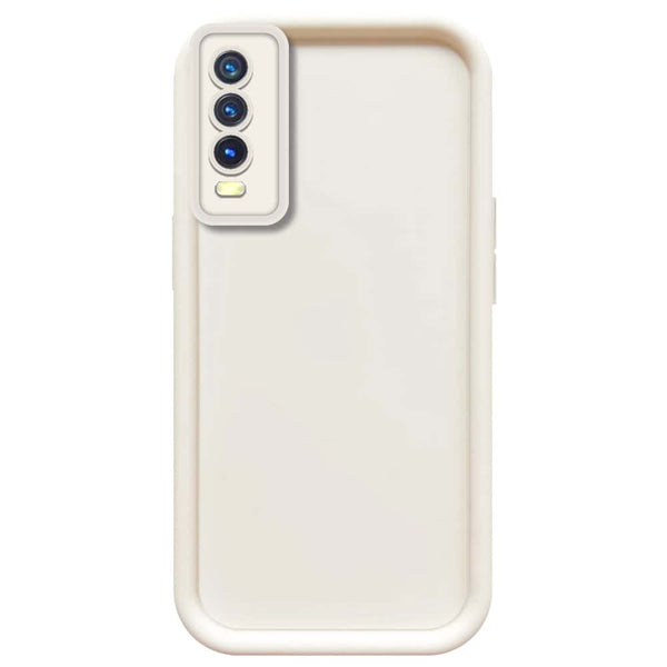 Skinlee Step Up Series - Soft Silicone Case - Offwhite - Vivo Y12s