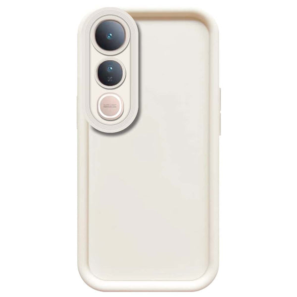 Skinlee Step Up Series - Soft Silicone Case - Offwhite - Vivo V50 Lite