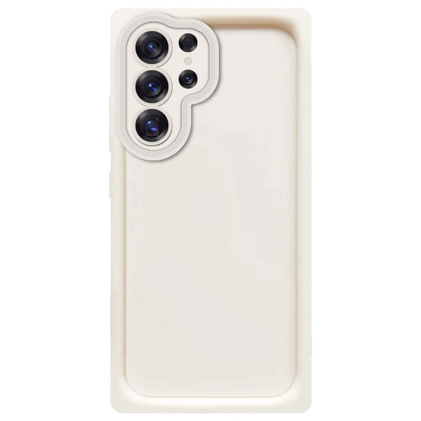 Skinlee Step Up Series - Soft Silicone Case - Offwhite - Samsung Galaxy S25 Ultra