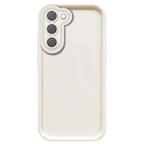 Skinlee Step Up Series - Soft Silicone Case - Offwhite - Samsung Galaxy S23 5G