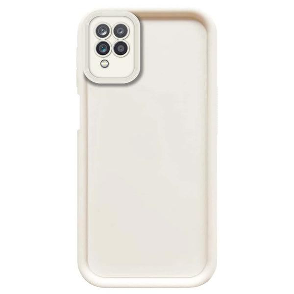 Skinlee Step Up Series - Soft Silicone Case - Offwhite - Samsung Galaxy A12