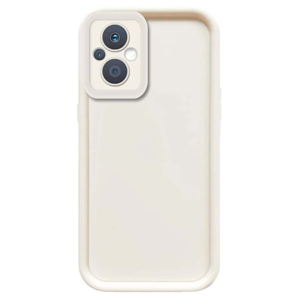 Skinlee Step Up Series - Soft Silicone Case - Offwhite - Oppo F21 Pro 5G