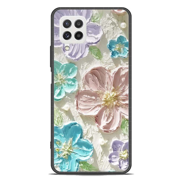 Floral Series Soft Phone Case - Premium Glass Case - Design 14 - Samsung Galaxy A22 4G