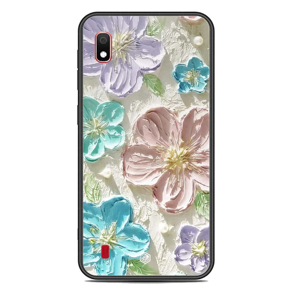 Floral Series Soft Phone Case - Premium Glass Case - Design 14 - Samsung Galaxy A10