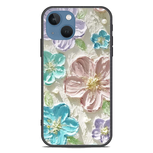 Floral Series Soft Phone Case - Premium Glass Case - Design 14 - iPhone 13