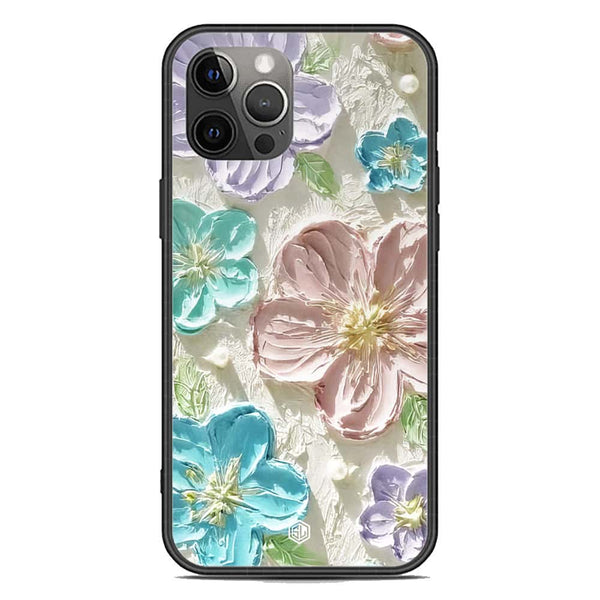 Floral Series Soft Phone Case - Premium Glass Case - Design 14 - iPhone 12 Pro Max