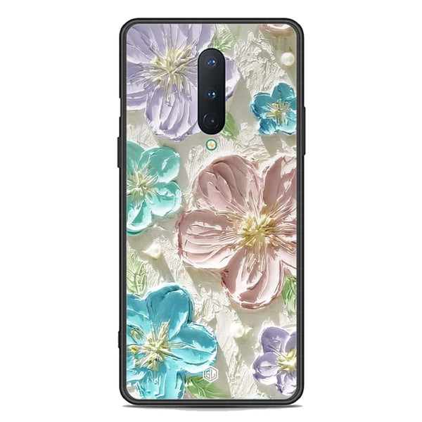 Floral Series Soft Phone Case - Premium Glass Case - Design 14 - OnePlus 8 4G
