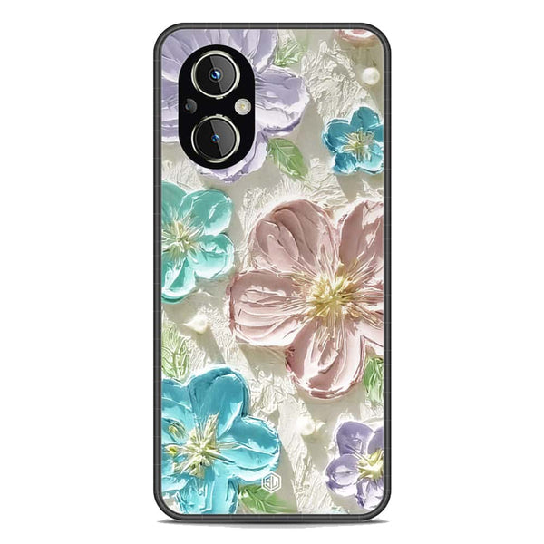 Floral Series Soft Phone Case - Premium Glass Case - Design 14 - Oppo Reno8 Lite