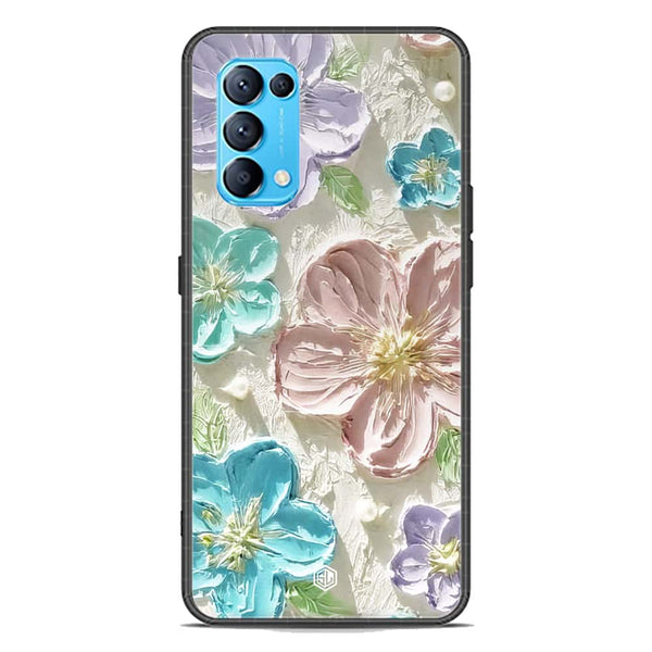 Floral Series Soft Phone Case - Premium Glass Case - Design 14 - Oppo Reno 5 5G
