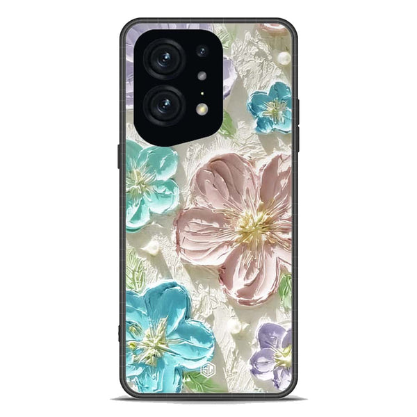 Floral Series Soft Phone Case - Premium Glass Case - Design 14 - Oppo Find X5 Pro