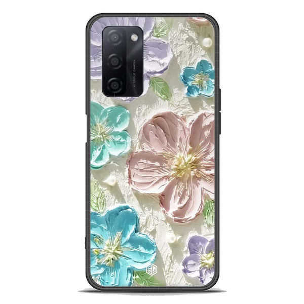 Floral Series Soft Phone Case - Premium Glass Case - Design 14 - Oppo A55s