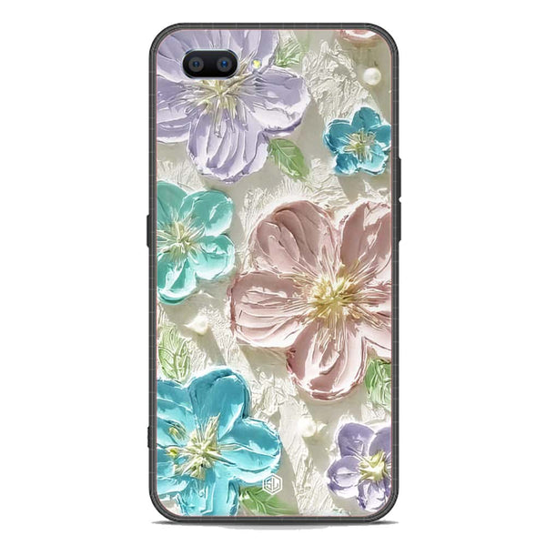 Floral Series Soft Phone Case - Premium Glass Case - Design 14 - Oppo A12e