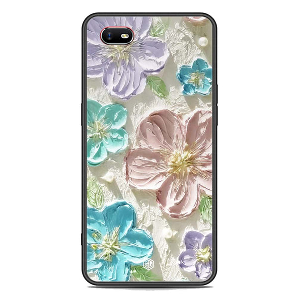 Floral Series Soft Phone Case - Premium Glass Case - Design 14 - Oppo A1k