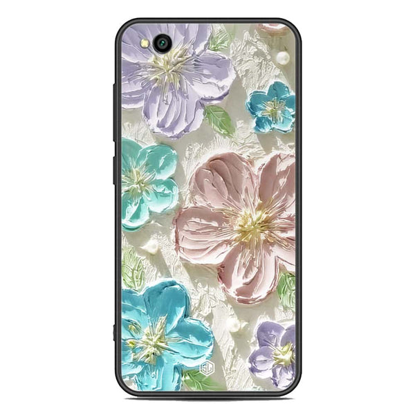 Floral Series Soft Phone Case - Premium Glass Case - Design 14 - Xiaomi Redmi Go