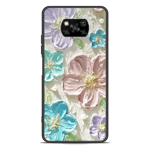 Floral Series Soft Phone Case - Premium Glass Case - Design 14 - Xiaomi Poco X3