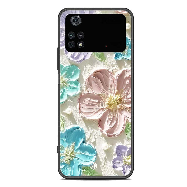 Floral Series Soft Phone Case - Premium Glass Case - Design 14 - Xiaomi Poco M4 Pro 5G