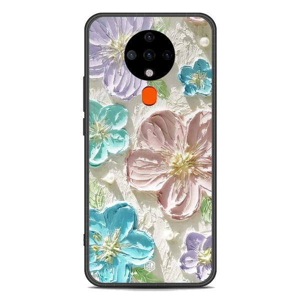 Floral Series Soft Phone Case - Premium Glass Case - Design 14 - Tecno Spark 6