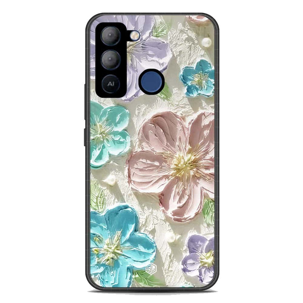Floral Series Soft Phone Case - Premium Glass Case - Design 14 - Tecno Pop 5 LTE