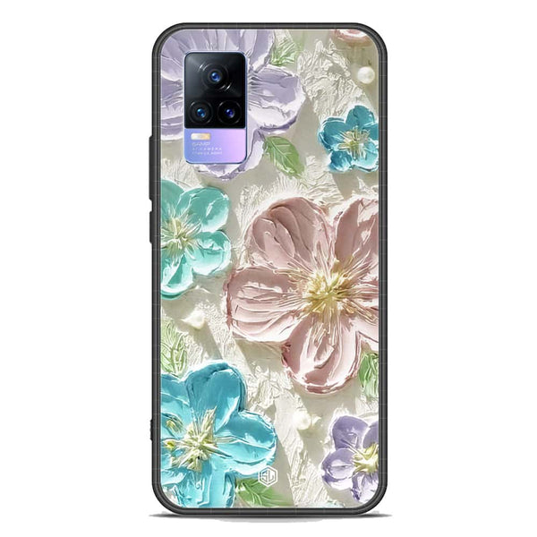 Floral Series Soft Phone Case - Premium Glass Case - Design 14 - Vivo Y73