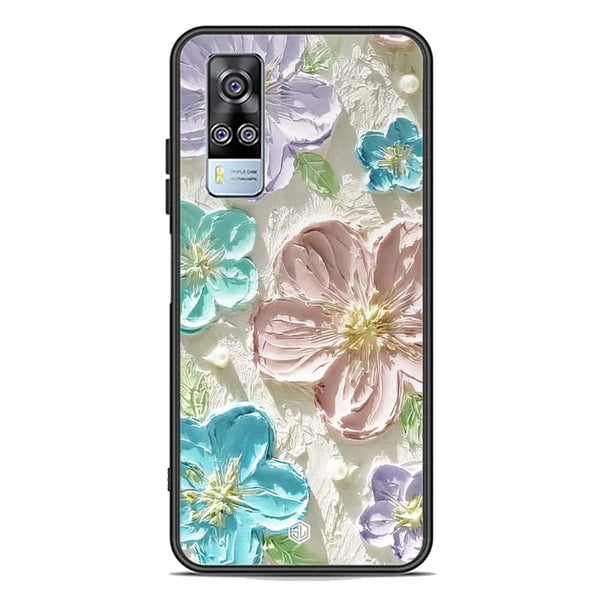 Floral Series Soft Phone Case - Premium Glass Case - Design 14 - Vivo Y51 (2020 December)