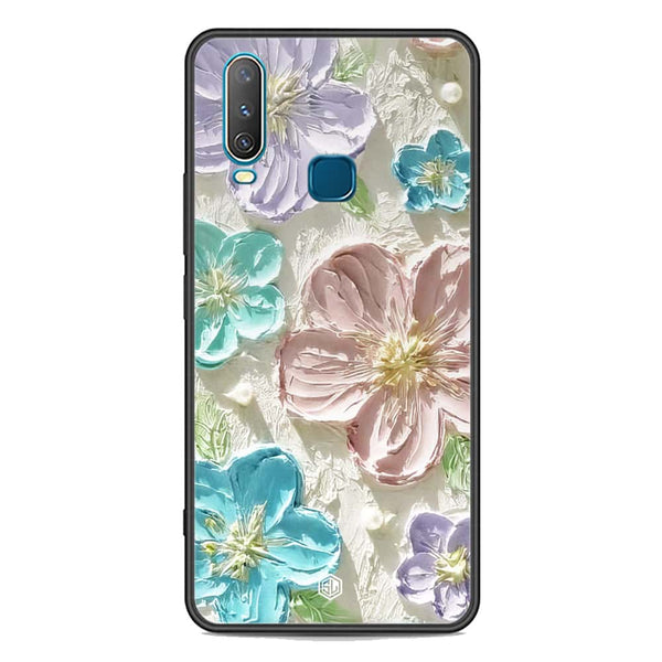 Floral Series Soft Phone Case - Premium Glass Case - Design 14 - Vivo Y17