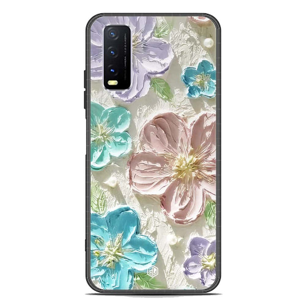 Floral Series Soft Phone Case - Premium Glass Case - Design 14 - Vivo Y12a